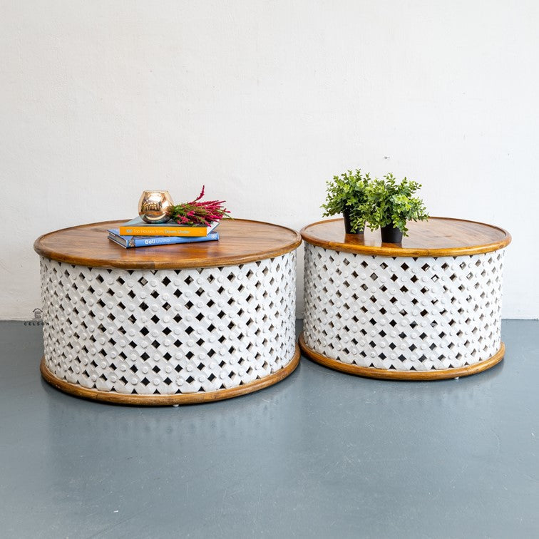 Claire Carved Coffee Table