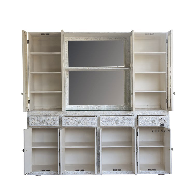 Shanna Mother Of Pearl Inlay Bar Cabinet