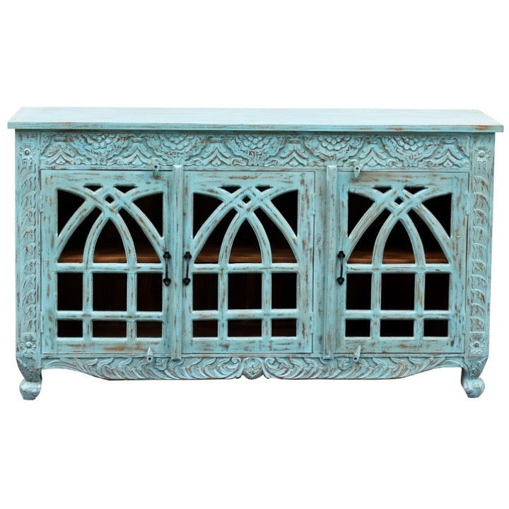 Alvaro Hand Carved Wooden Sideboard