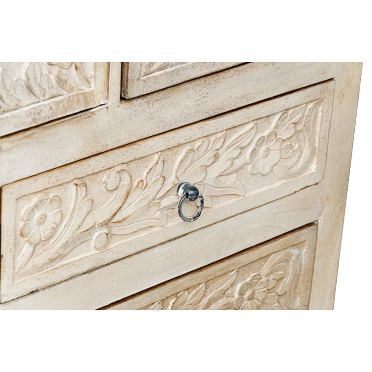 Daisy Hand Carved Almirah