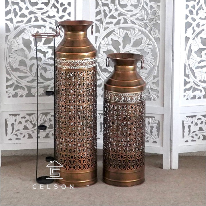 Axel Antique Copper Lantern