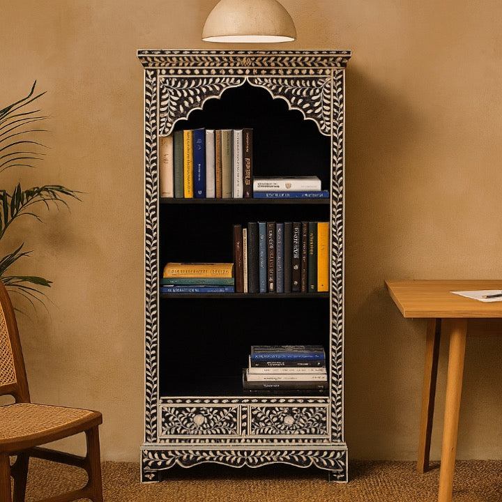 Torvik Carved Bookshelf