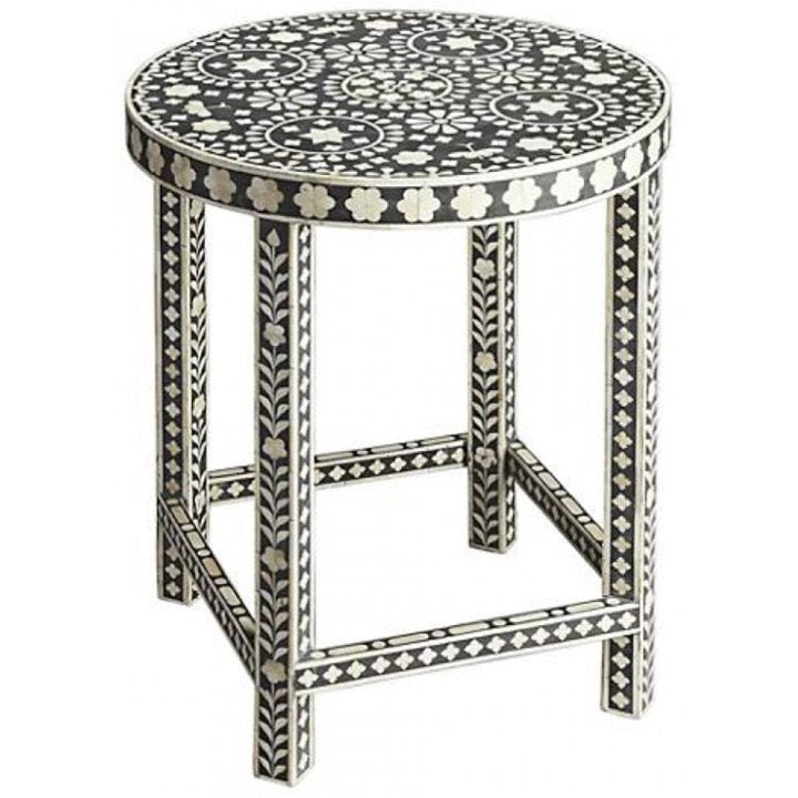 Rahele Bone Inlay Side Table