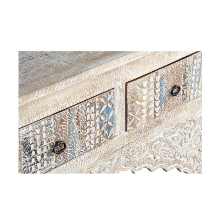 Alfano Hand Carved Console Table
