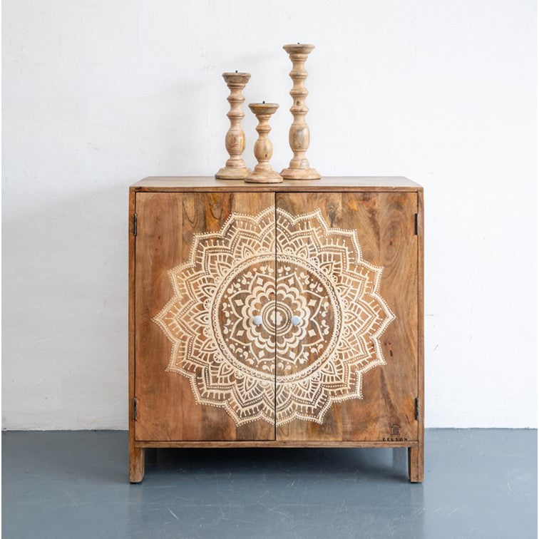 Alex Carved Wooden Cabinet