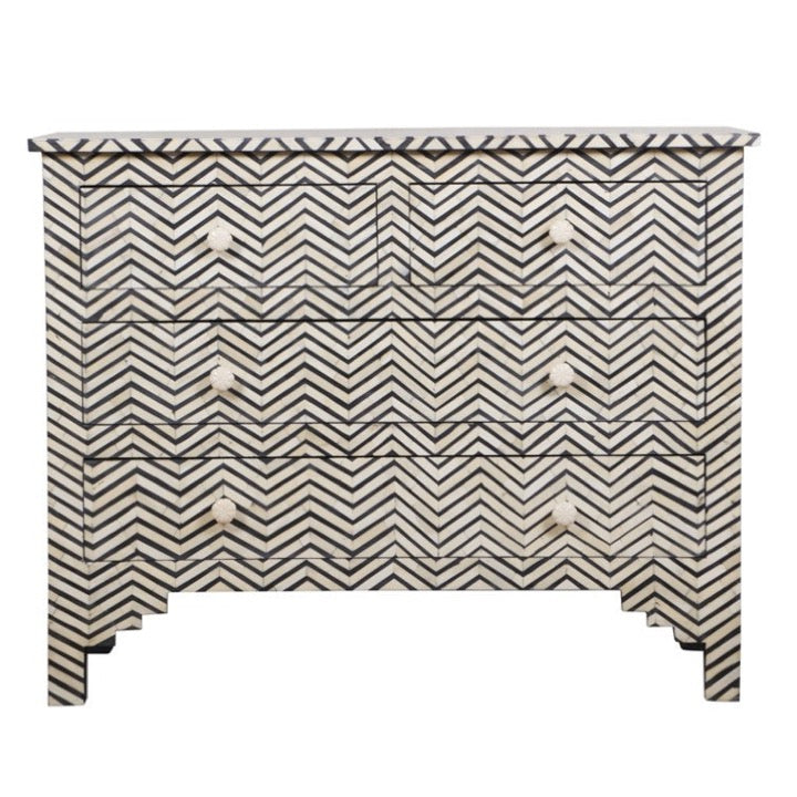 Elera Bone Inlay Chest of Drawer