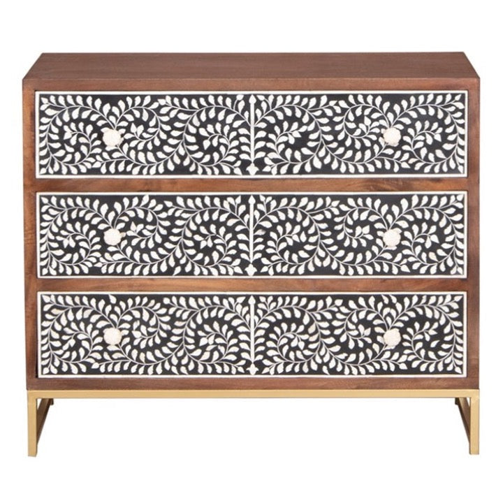 Riva Bone Inlay Chest of Drawer
