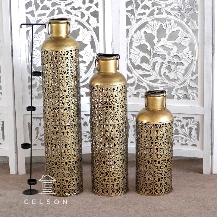 Ansh Brass Finish Lantern