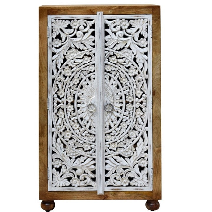 Henry Hand Carved Cabinet