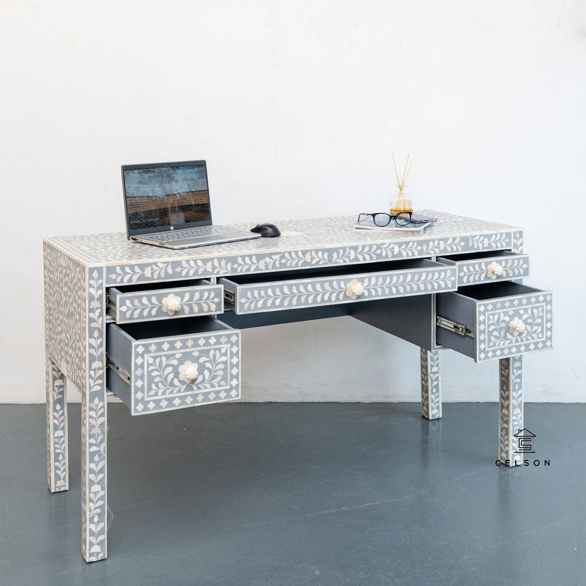 Rini Bone Inlay Study Table