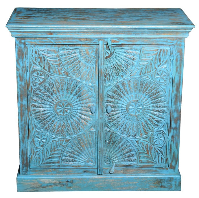 Therica Wooden Carved Chest