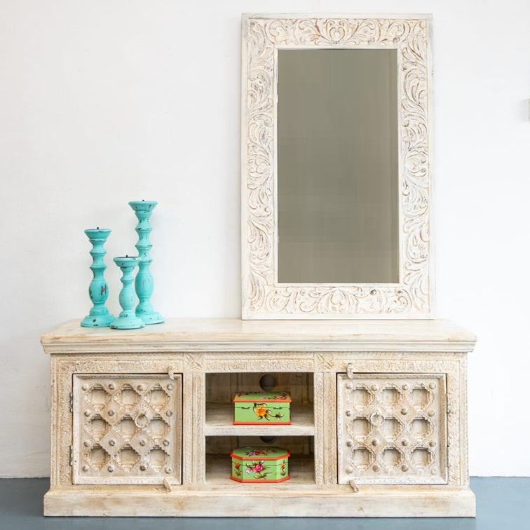 Busch Hand Carved Wooden TV Cabinet