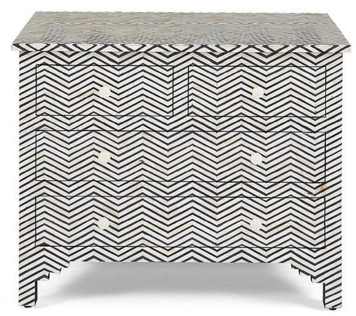 Elera Bone Inlay Chest of Drawer