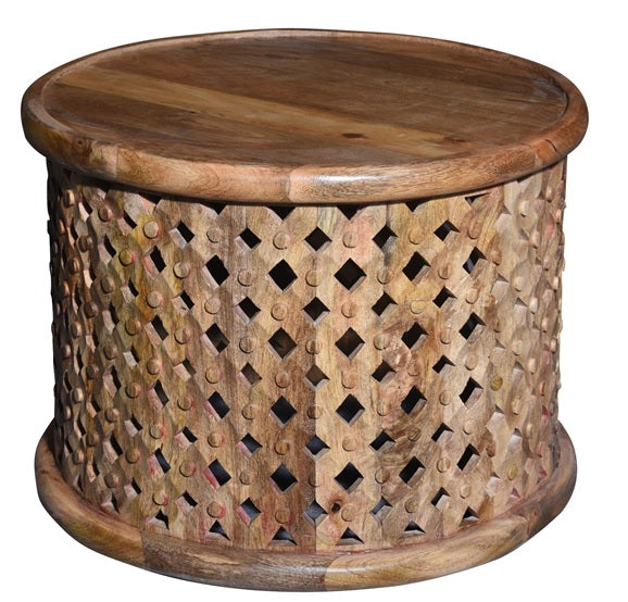 Elora Wooden Carved Coffee Table