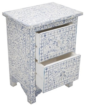 Dove Bone Inlay Bedside