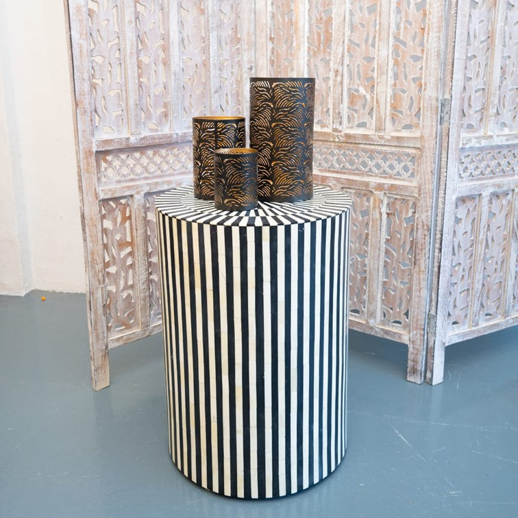 Ava Bone Inlay Stool