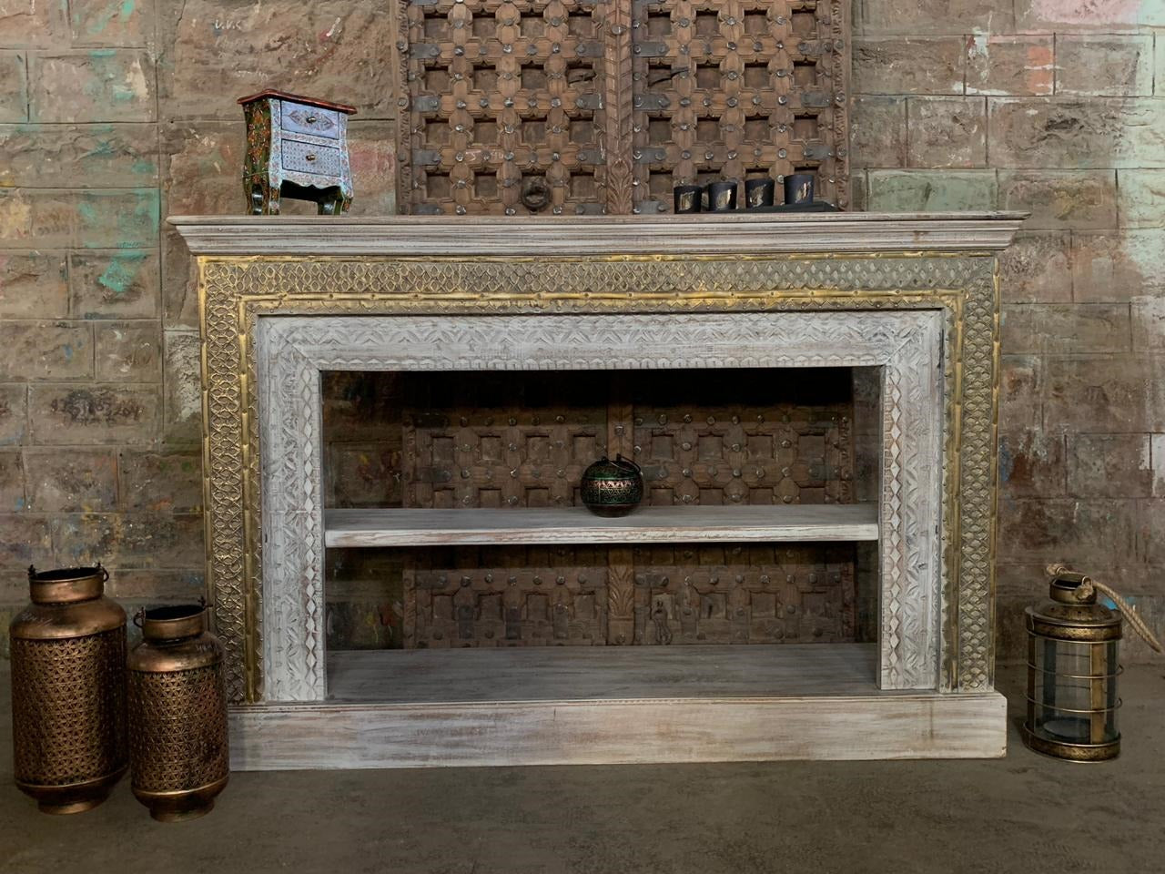 Ciara Hand Carved Wooden Console Table