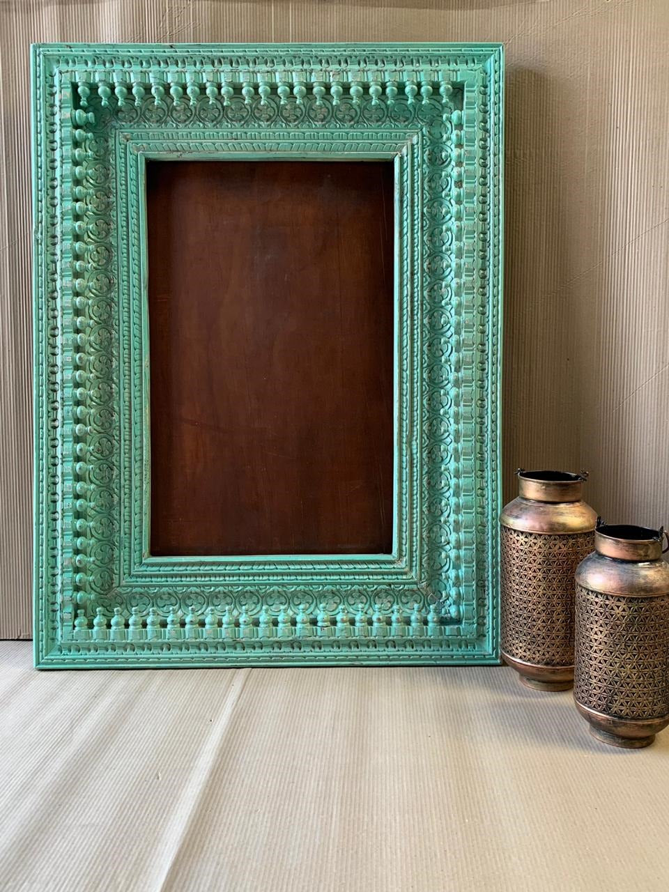 Manver Hand Carved Wooden Mirror