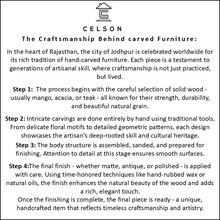 Daisy Hand Carved Wooden Sideboard