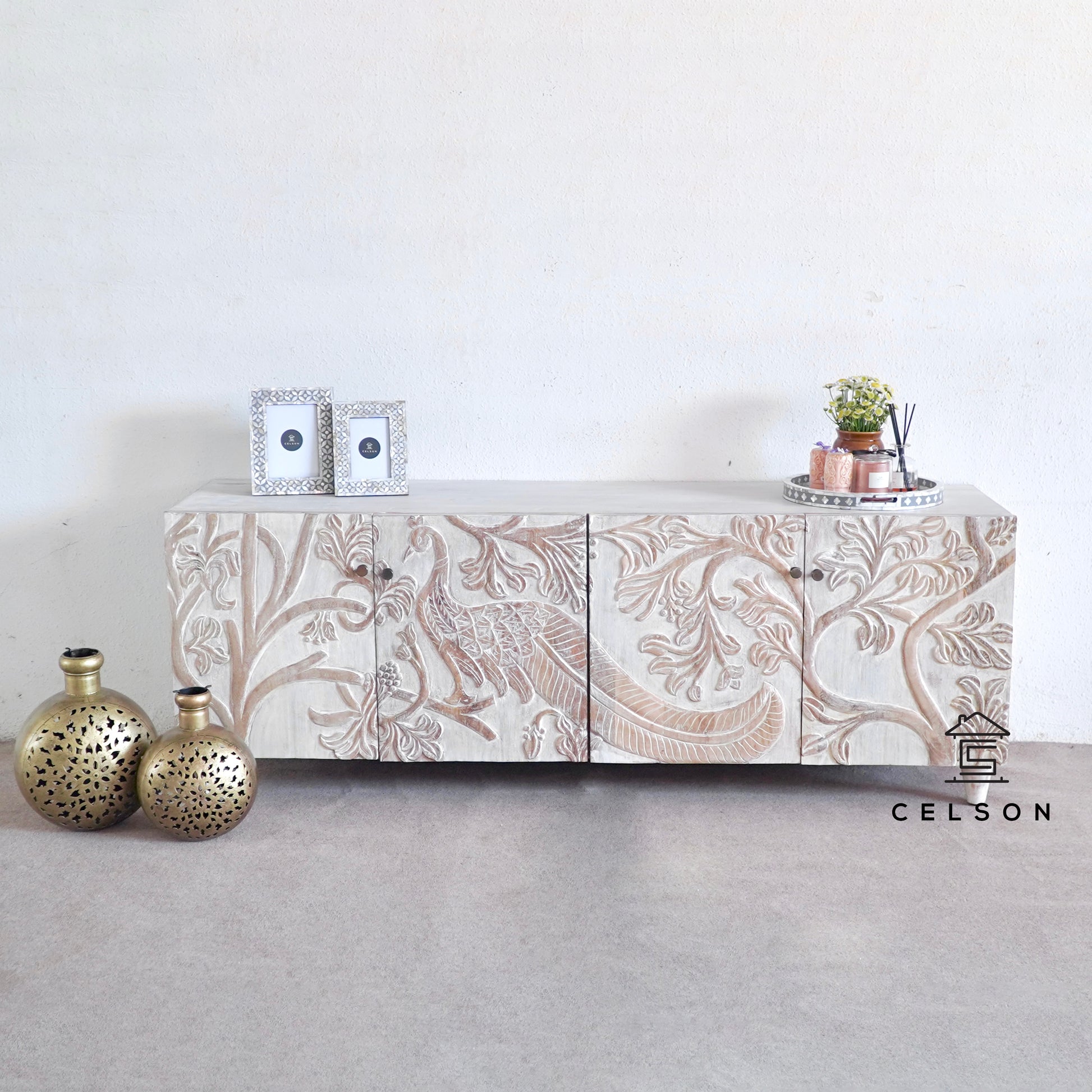 Victoria Hand Carved TV Cabinet