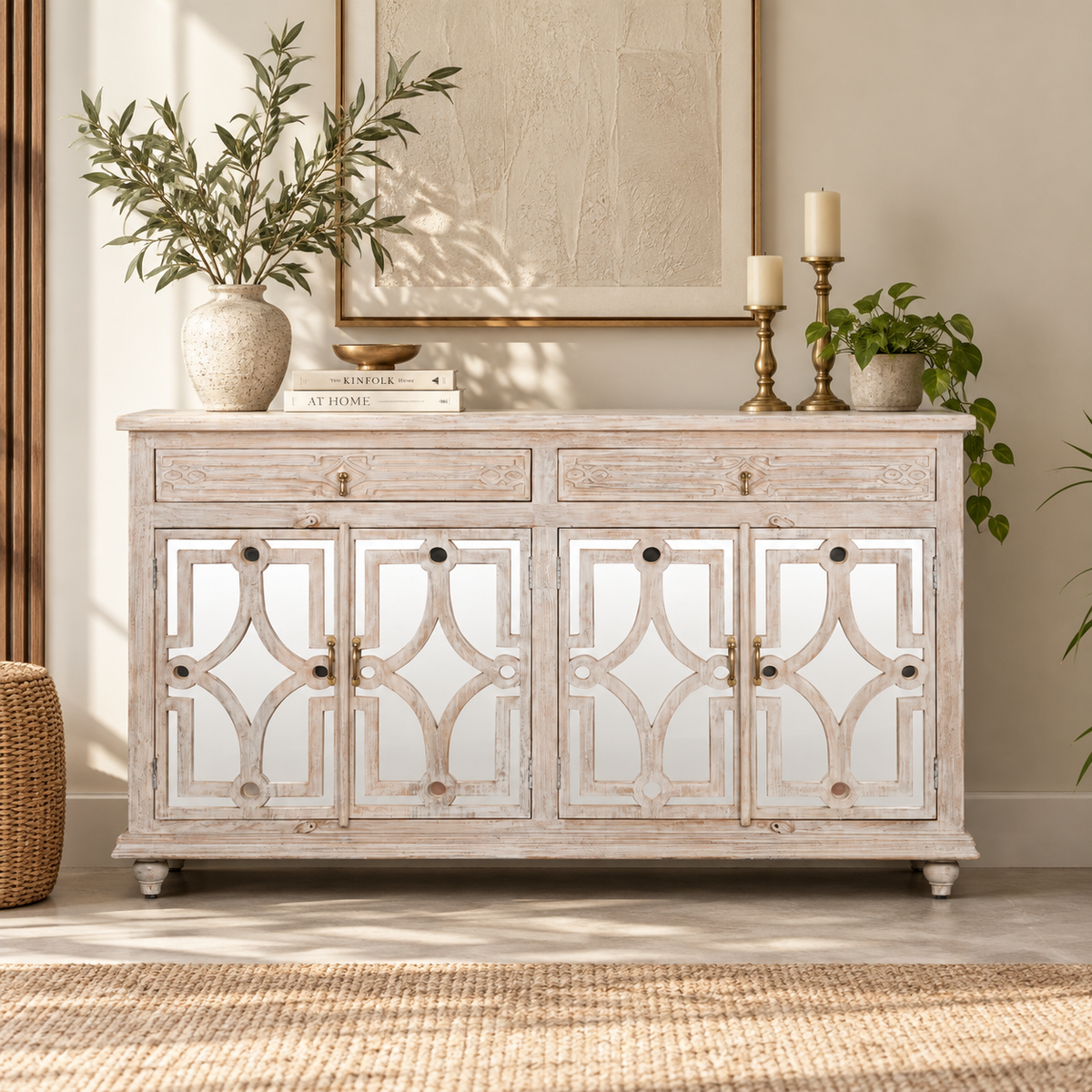 Elizabeth Hand Carved Sideboard