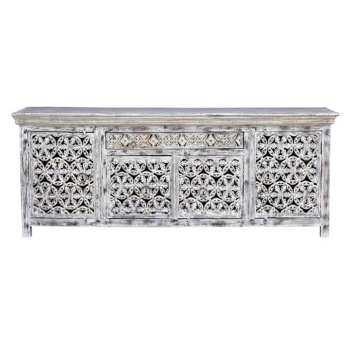 Eva Hand Carved Wooden TV Cabinet