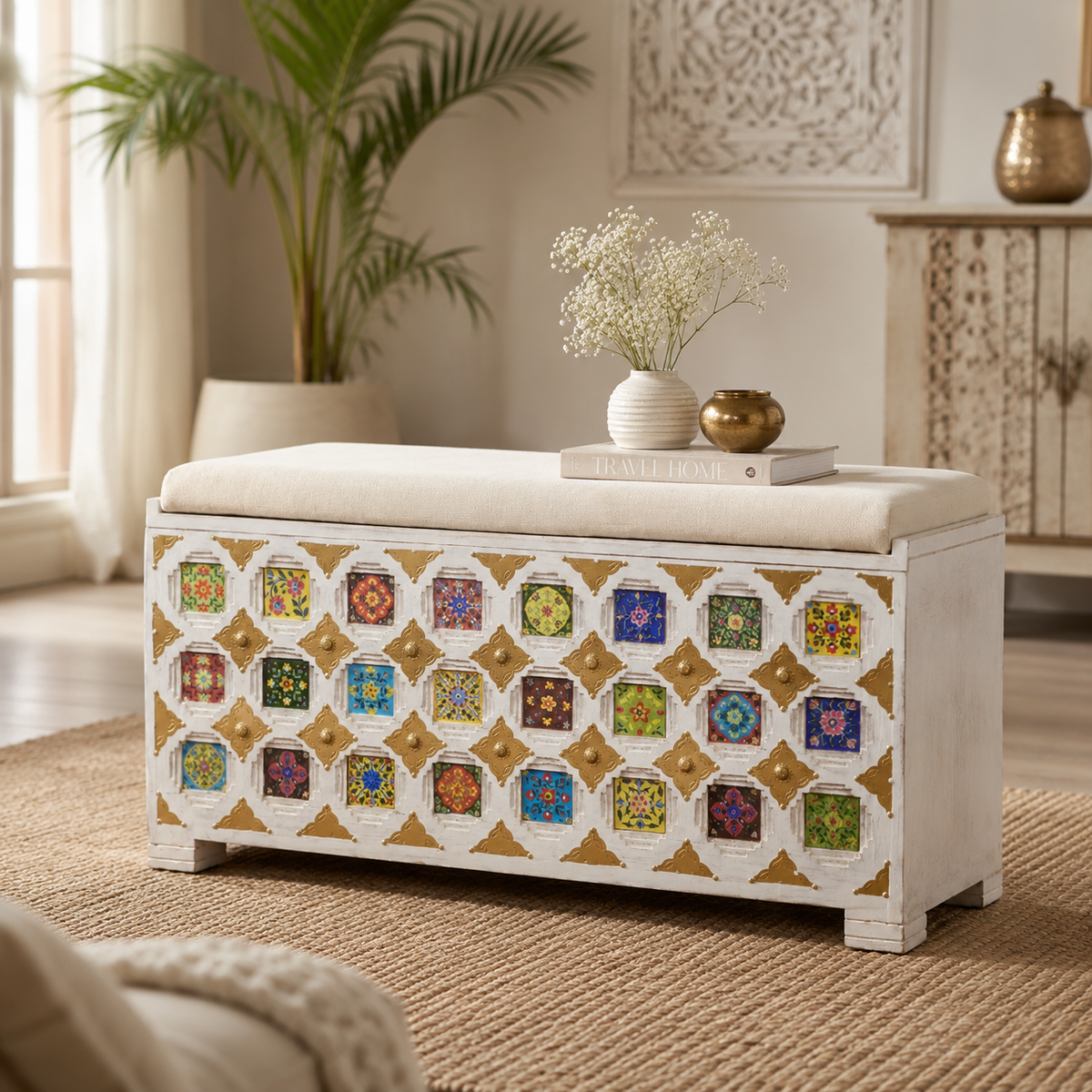 Roxy Tile Storage Trunk