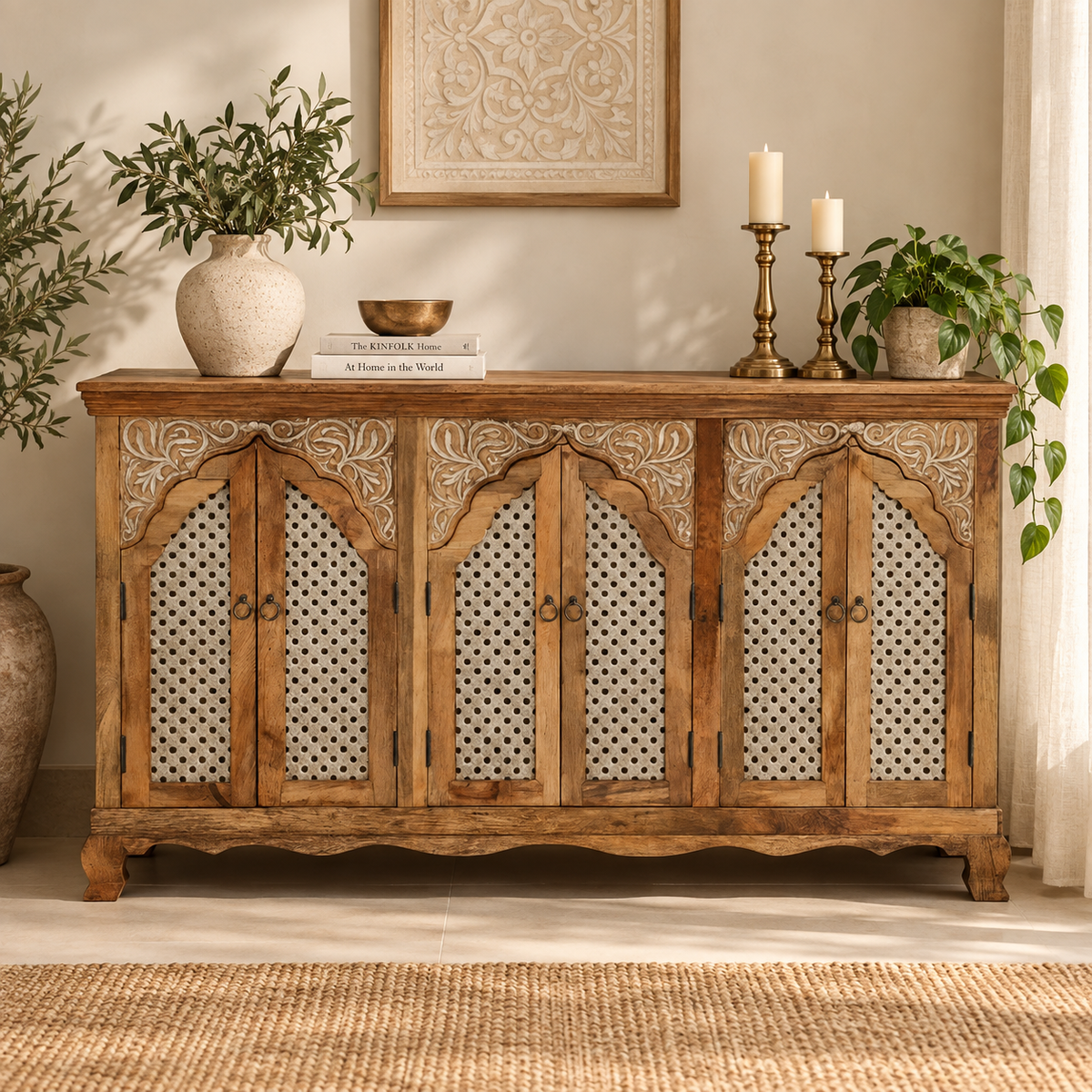 Brenden Hand Carved Sideboard