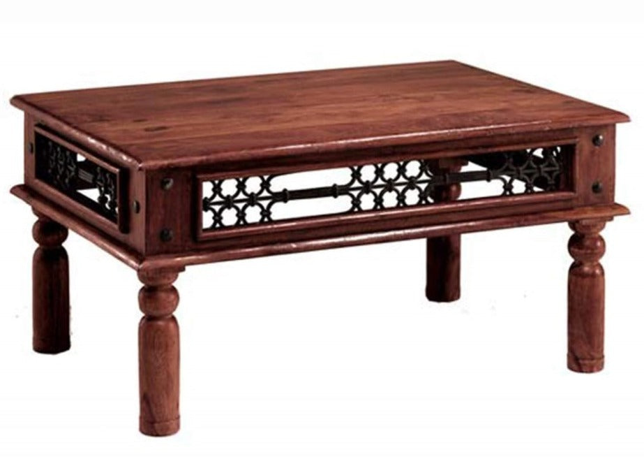 Jesse Carved Wooden Coffee Table
