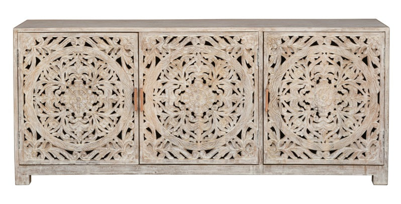 David Wooden Carved TV Cabinet