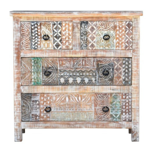 Josh Carved Chest of Drawer