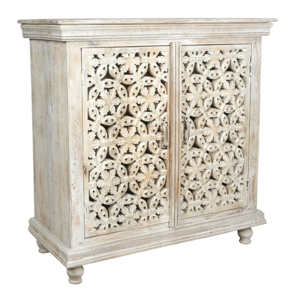 Scott Wooden Carved Cabinet