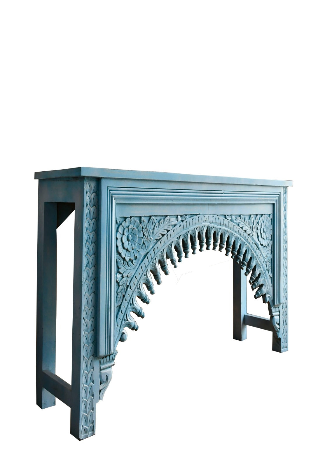 Savita Hand Carved Wooden Console Table