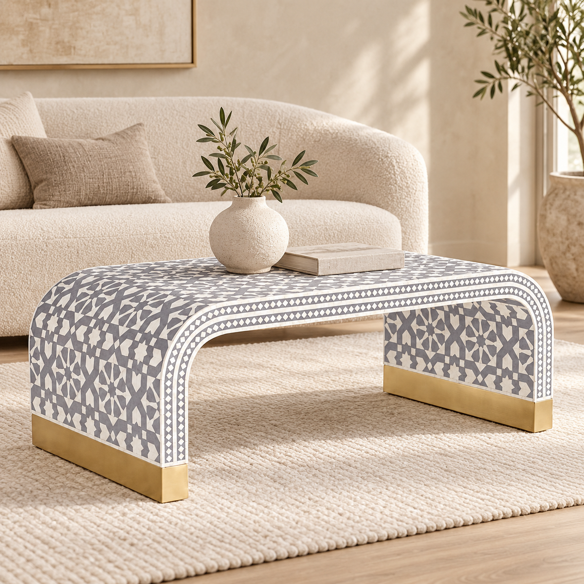 Valencia Bone Inlay Coffee Table