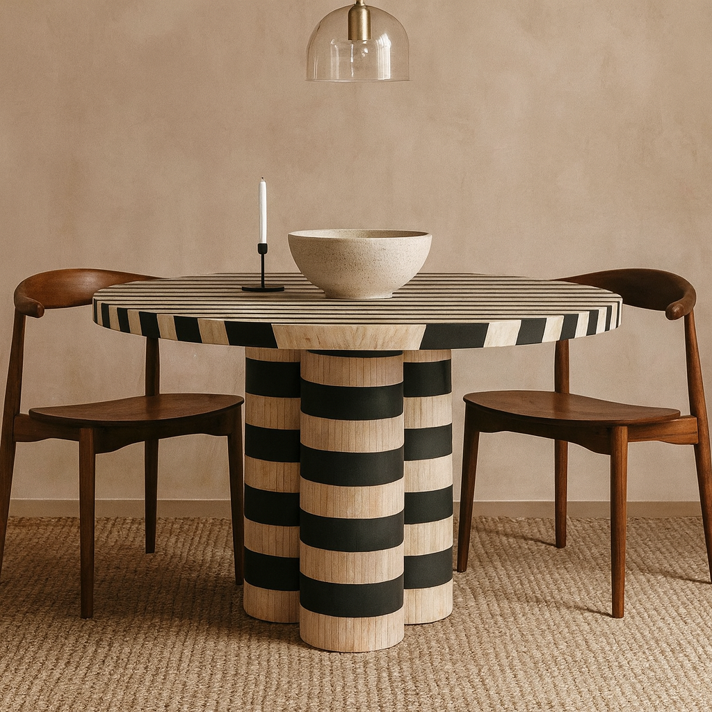 Julian Bone Inlay Nesting Dining Table