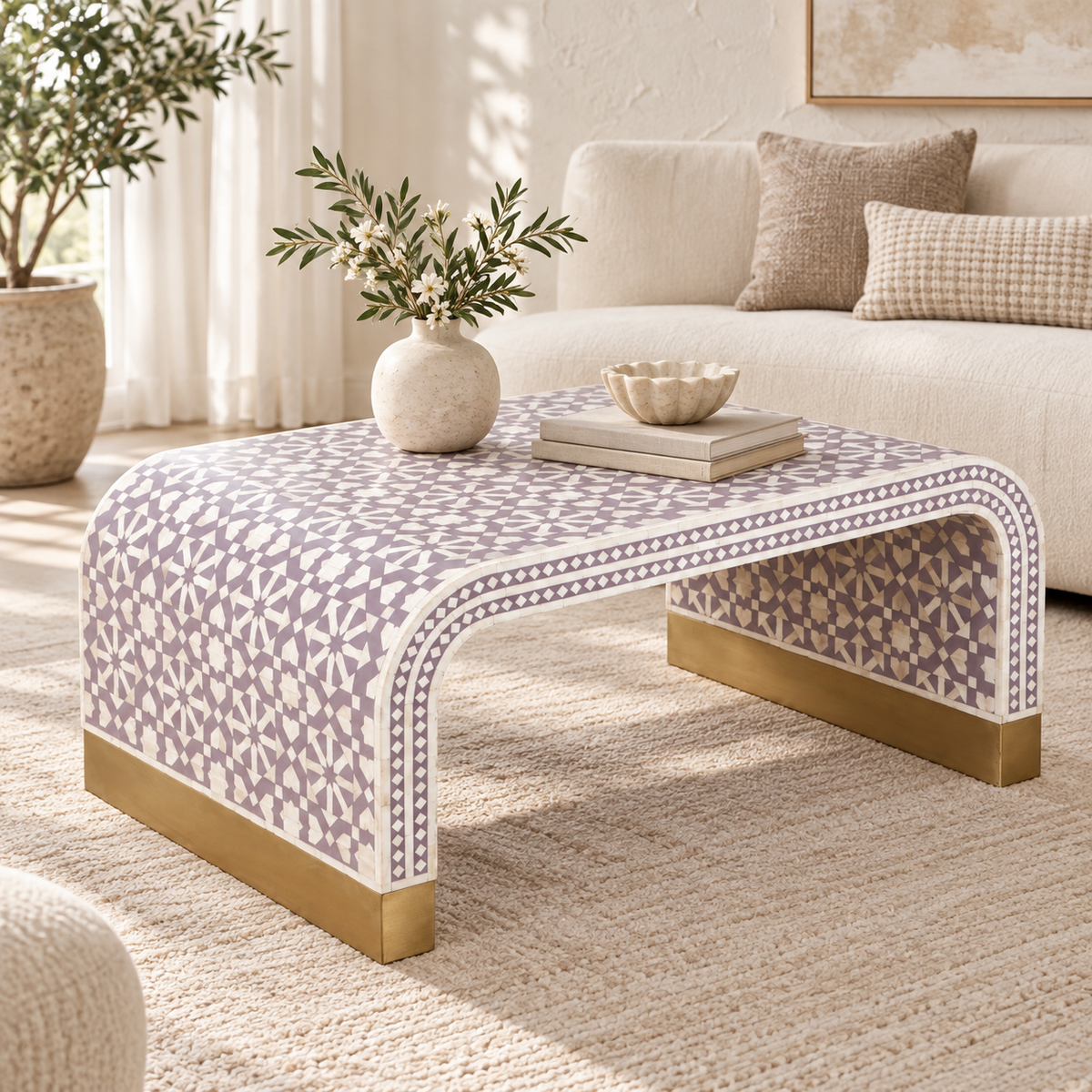 Clara Bone Inlay Coffee Table