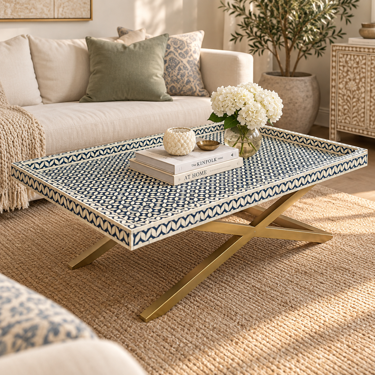 Shabha Bone Inlay Coffee Table