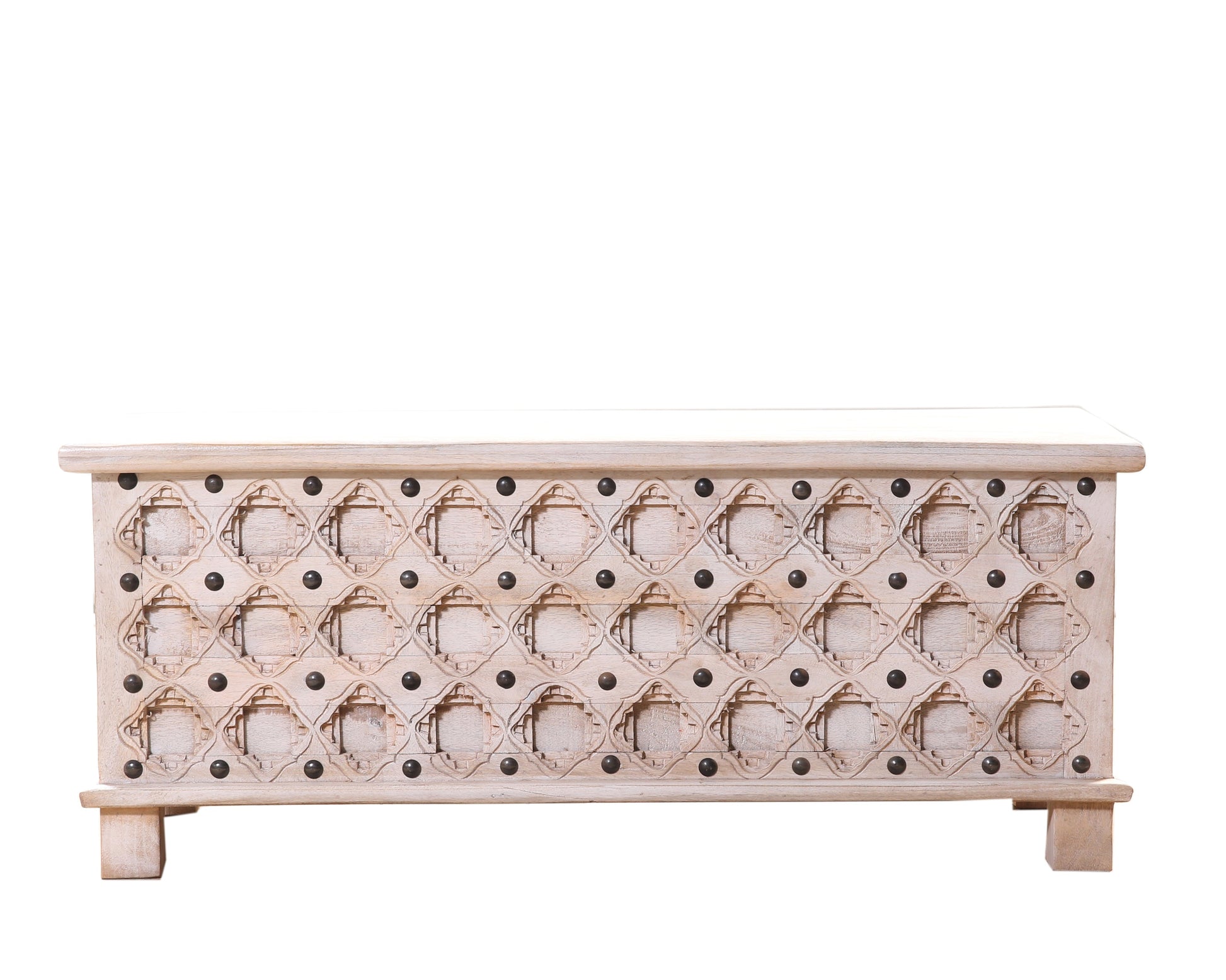 Kavi Carved Storage Trunk