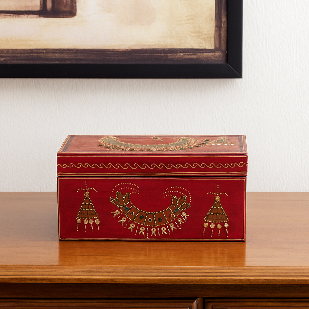 Nisha Hand Painted Wooden Box