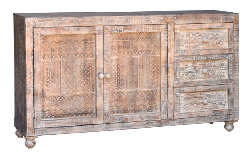 Euan Carved Wooden Buffet