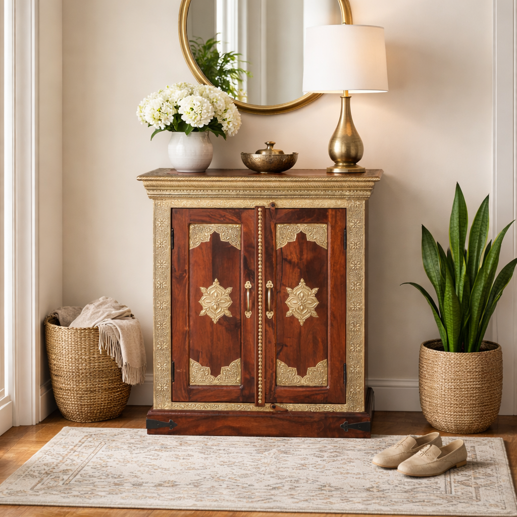 Zoey Hand Carved Cabinet