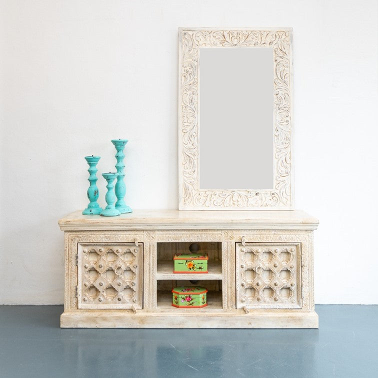 Busch Hand Carved Wooden TV Cabinet