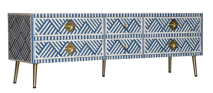 Bedella Bone Inlay TV Cabinet