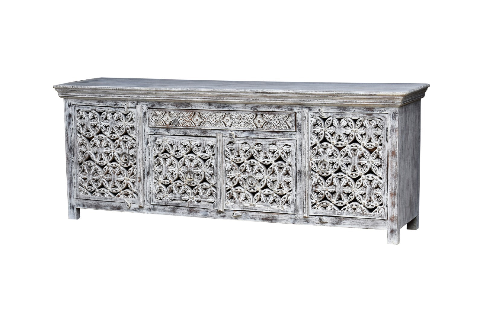 Eva Hand Carved Wooden TV Cabinet