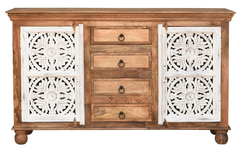 Eva Hand Carved Wooden Buffet