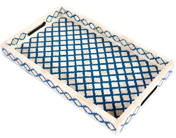 Mira Bone Inlay Moroccan Pattern Tray