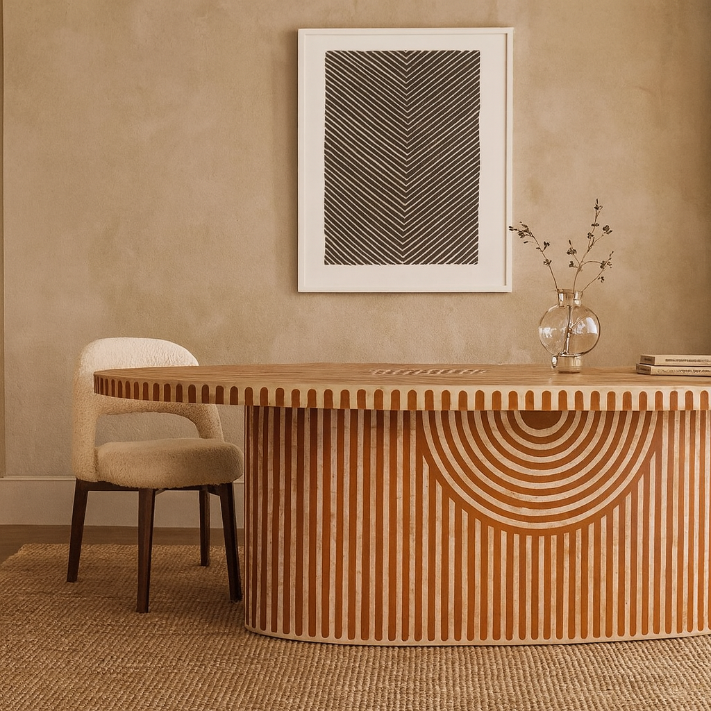 Clara Bone Inlay Dining Table