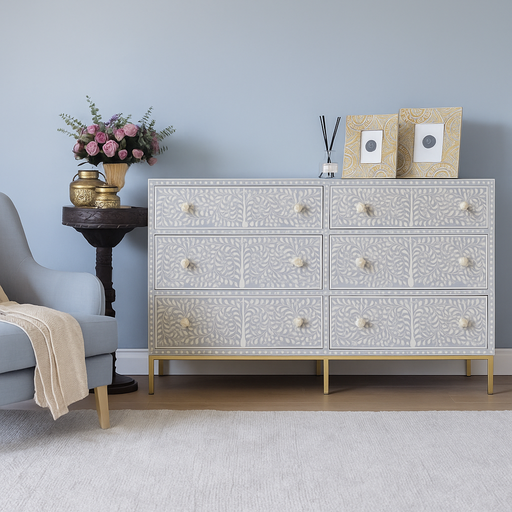 Sana Bone Inlay Dresser