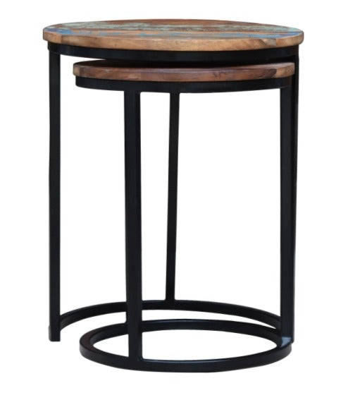 Wesley Wooden Nesting Table