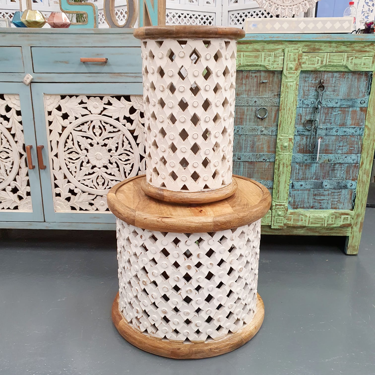 Claire Carved Coffee Table